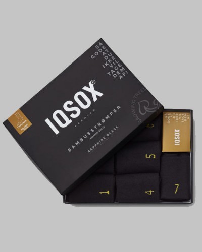 IQ SOX Bambusstrømpe Sorte 45-48