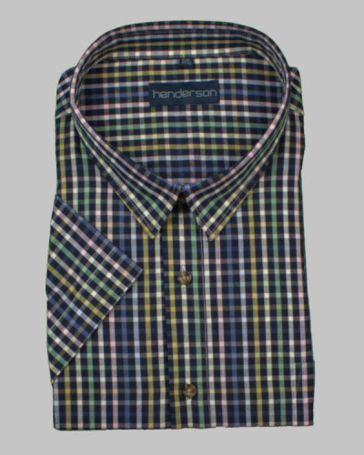 Mønstret Henderson Skjorte med korte ærmer