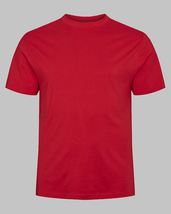 North T-shirt med rund hals - Rød