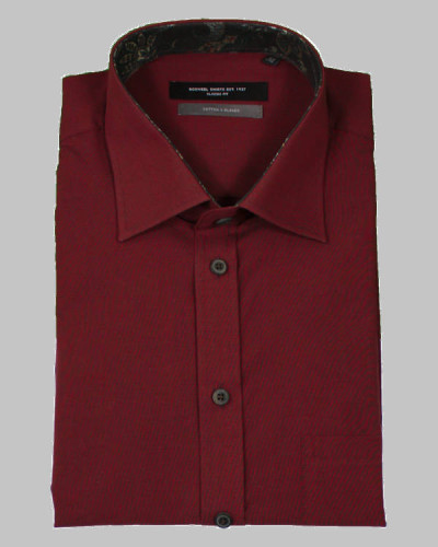 Bosweel herreskjorte bordeaux rød 2-2317-2-59