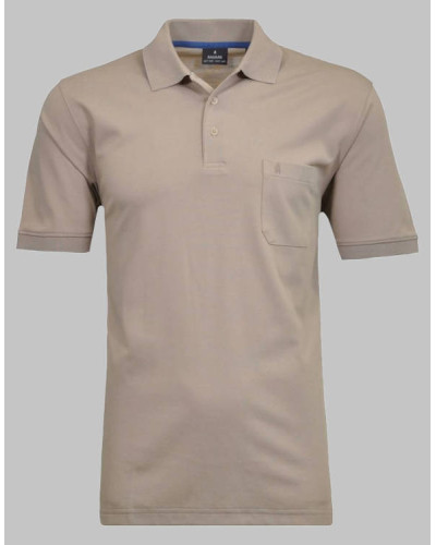 Ragman poloshirt 540391-852 Sand front