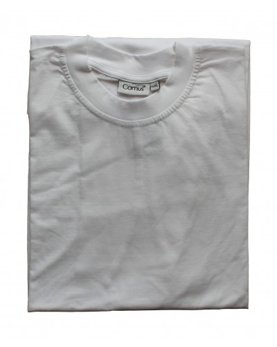 Hvid t-shirt m. o-hals fra Camus